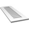Ekena Millwork Arch Top Surface Mount PVC Gable Vent: Functional, w/ 3-1/2"W x 1"P Standard Frame, 14"W x 40"H GVPAR14X4001SF - alternate 4